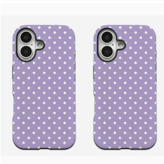 Polka Dot Double Layer Protective iPhone Case