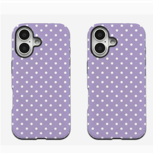 Polka Dot Double Layer Protective iPhone Case