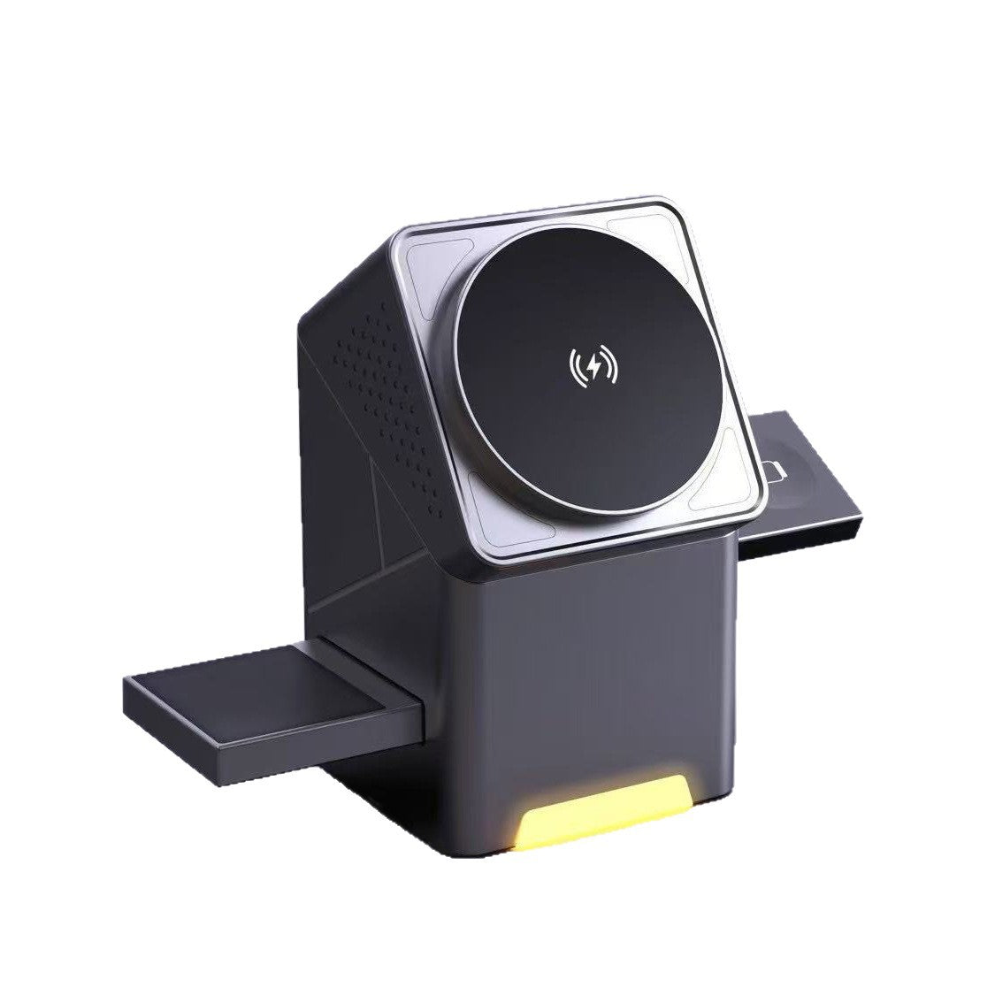 Magnetic 3-in-1 Wireless Charging Stand with Rotating Base