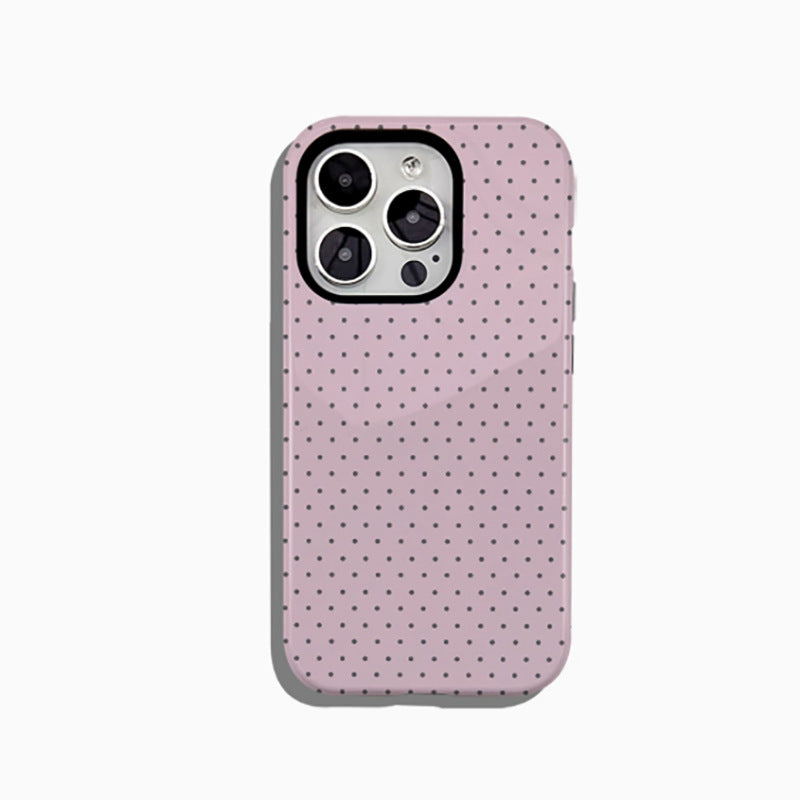 Polka Dot Double Layer Protective iPhone Case