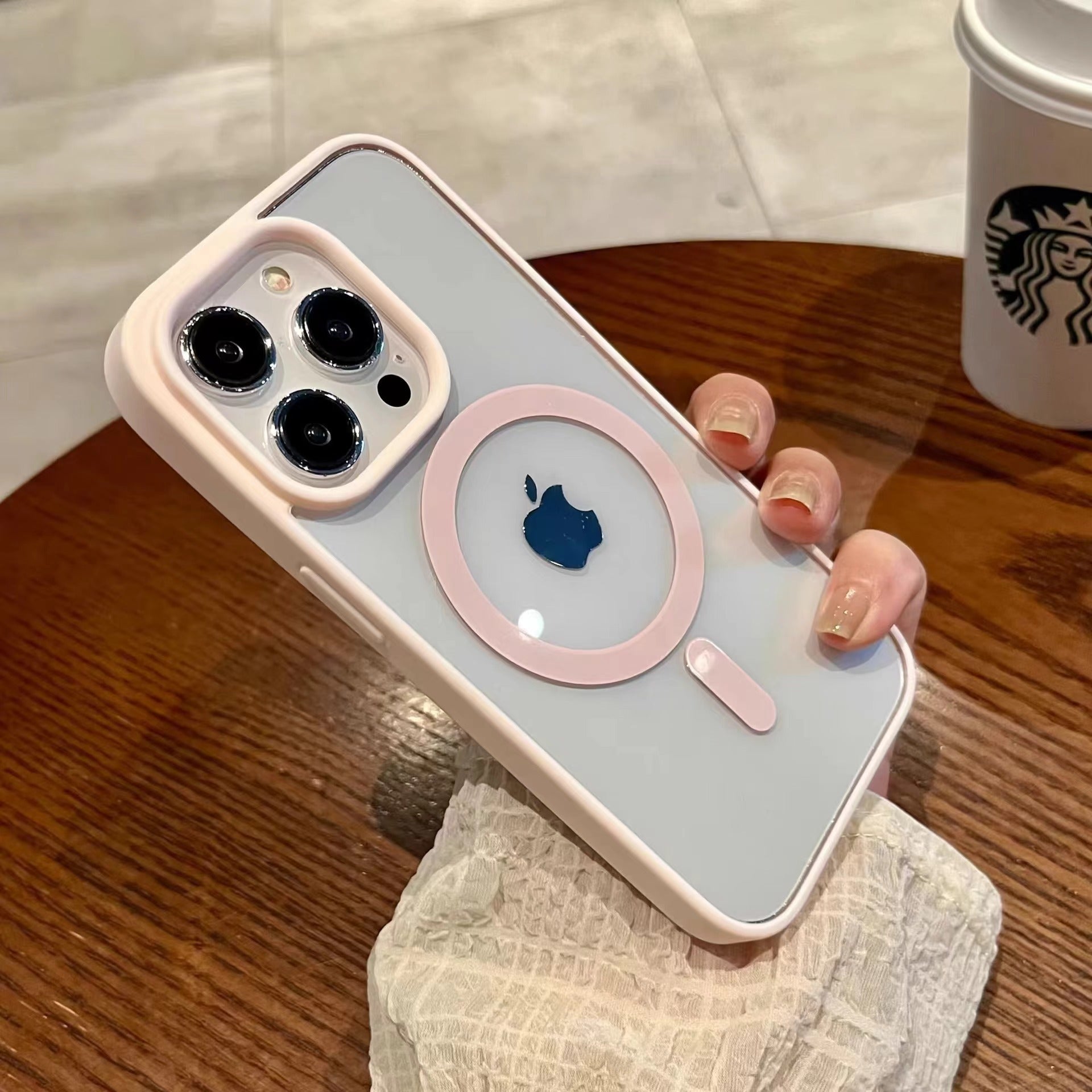 Magnetic Silicone Acrylic Phone Case for iPhone