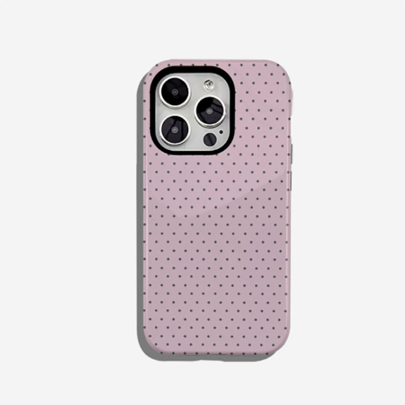 Polka Dot Double Layer Protective iPhone Case